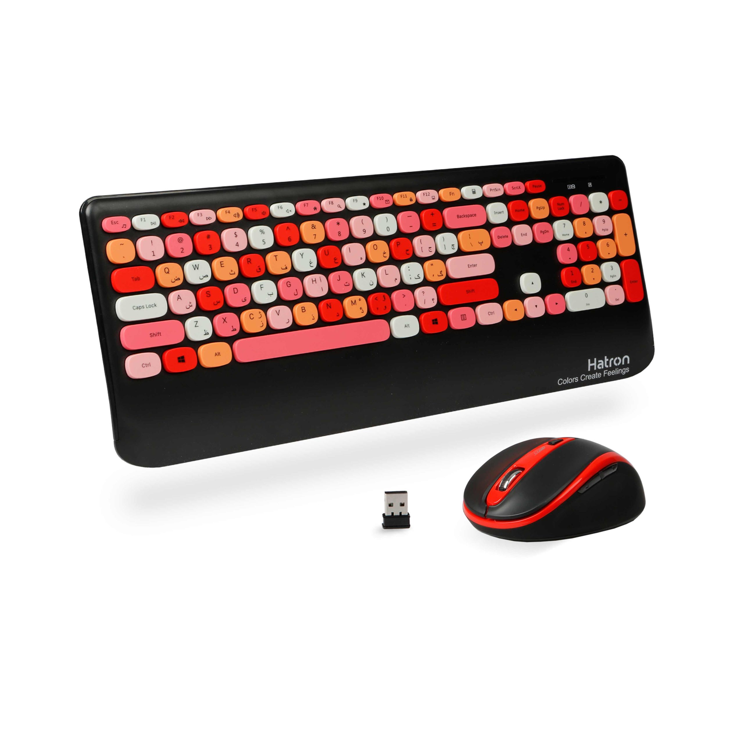 ست ماوس و کیبورد بیسیم HKCW350 هترون