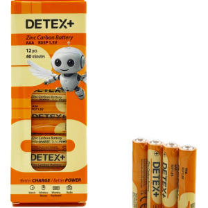 باطری دیتکس معمولی نیم قلم 12 عددی