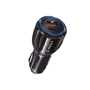 شارژر فندکی نکسا مدل R220 USB PD+QC3.0