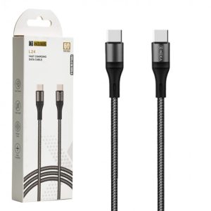 کابل شارژ  L24 Type‑C To Type‑C 60W