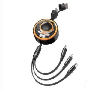 کابل شارژ سه کاره پرووان مدل PCC128R 1