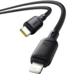 کابل شارژ USB-C به Lightning بیسوس مدل Silky Series