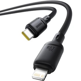 کابل شارژ USB-C به Lightning بیسوس مدل Silky Series