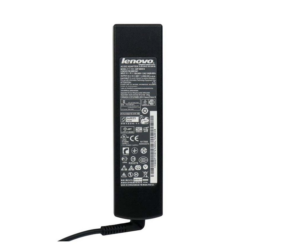 آداپتور لپتاپ لنوو 20V 4.5A اسلیم / سرفیش نرمال